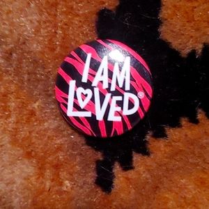 Retro Edition 1980s Helzberg Diamonds collector pin hotpink tiger stripes